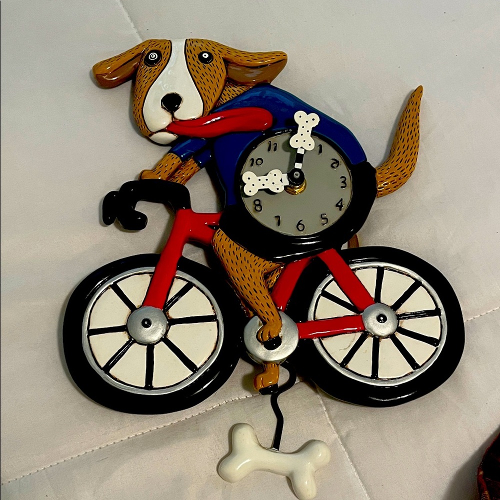 Allen Designs whimsical dog clock